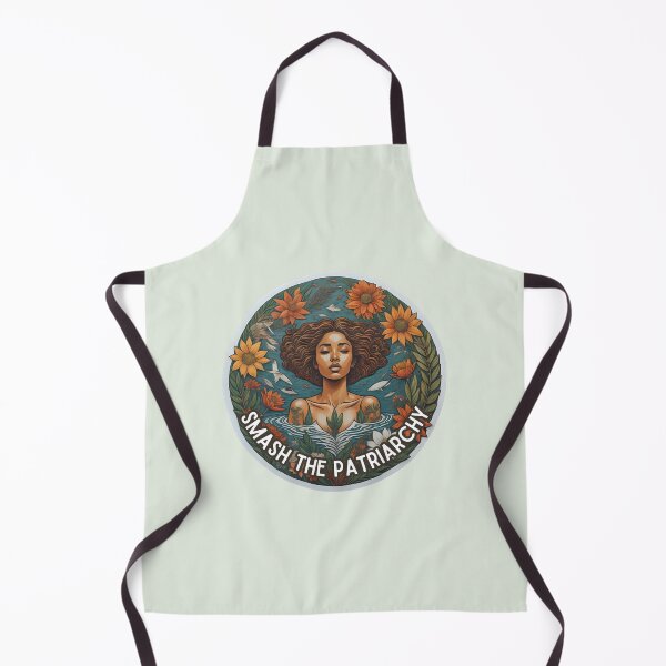 Item preview, Smash the patriarchy woman surrounded by flowers designed and sold by WildStudiio.