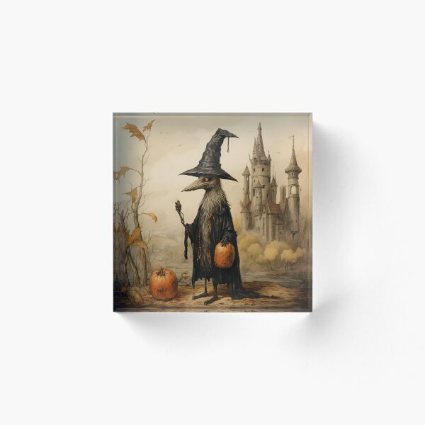 Item preview, Medieval Bestiary Witches Stork Familiar designed and sold by GhostOfSam.