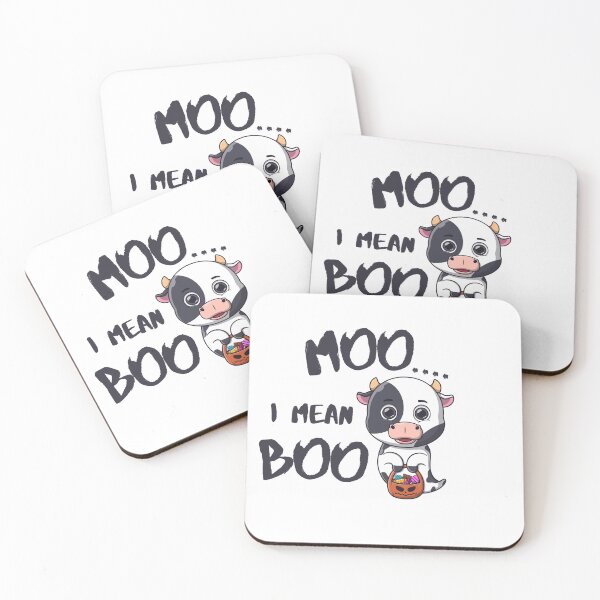 Item preview, Moo I Mean Boo cute designed and sold by ChromaHeaven.
