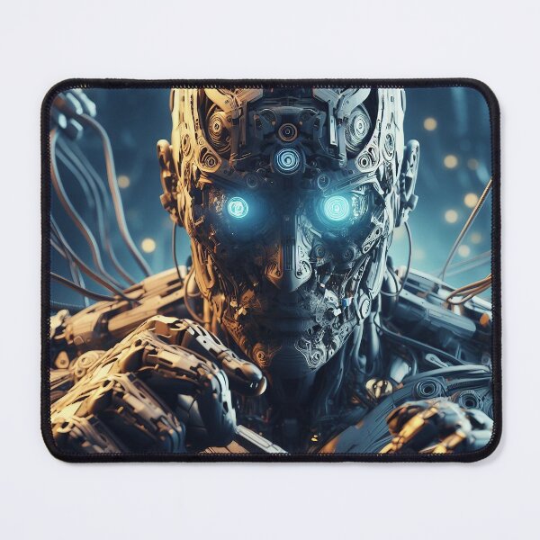 Item preview, Synthetic Symphony: Cybernetic Man in a Futuristic Realm designed and sold by AI-Agent-Zero.