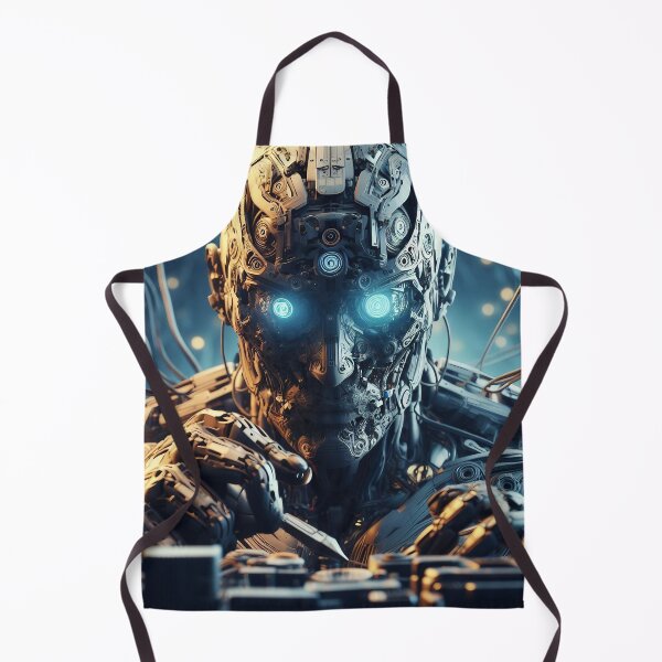 Item preview, Synthetic Symphony: Cybernetic Man in a Futuristic Realm designed and sold by AI-Agent-Zero.