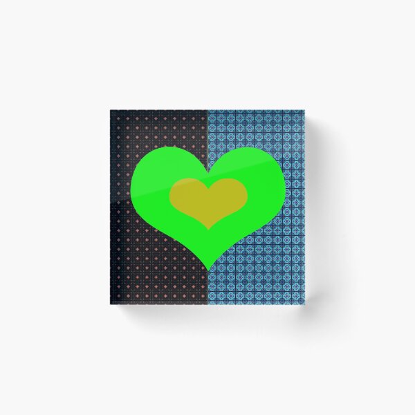 Item preview, Green And Yellow Hearts designed and sold by Elizabeth Austin-Craig.