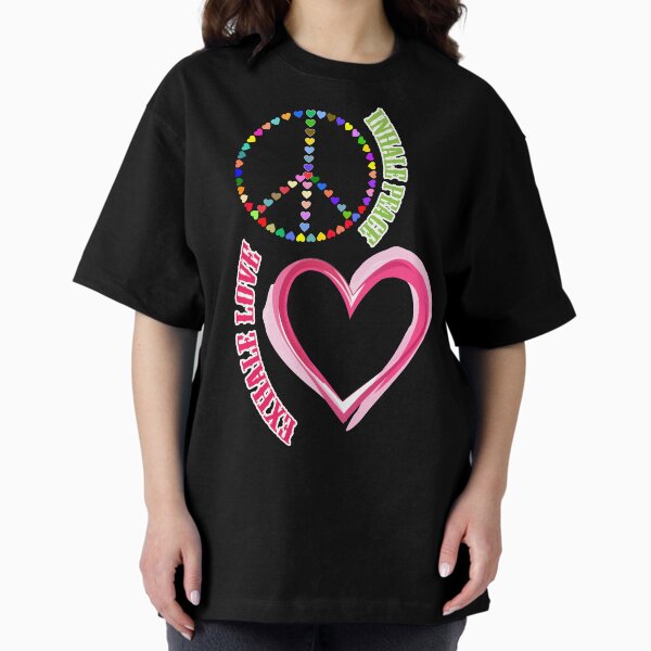 Inhale Peace, Exhale Love Oversized T-Shirt