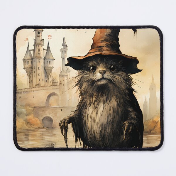 Item preview, Medieval Bestiary Witchy Mouse Familiar designed and sold by GhostOfSam.