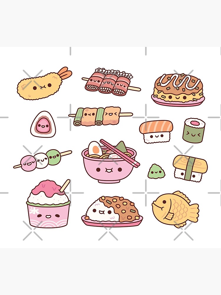 Kawaii Japanese Bento Box Sushi Poster for Sale by rustydoodle