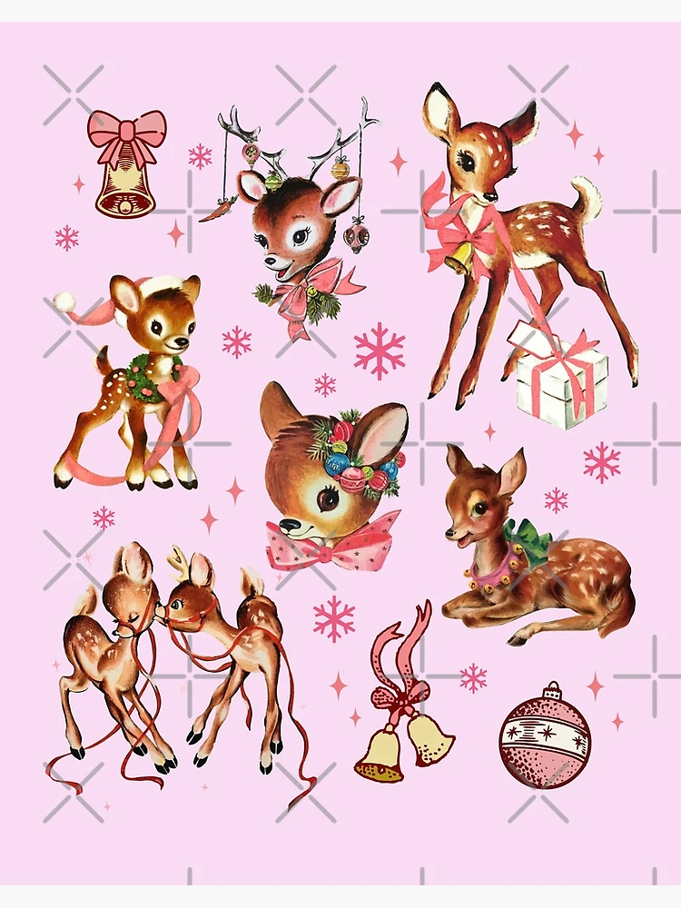 Pink Christmas deer selling