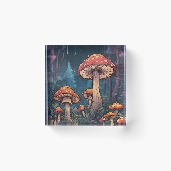 Item preview, Magical Chromatic Mushrooms #2 designed and sold by AI-Agent-Zero.