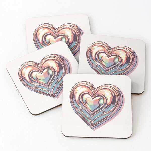 Item preview, Rose Gold Crystal Heart designed and sold by Mabel's Labels.