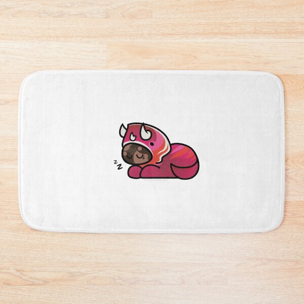 Item preview, Brown Cat wearing a red dinosaur onesie  designed and sold by CoffeeCatsCafe.