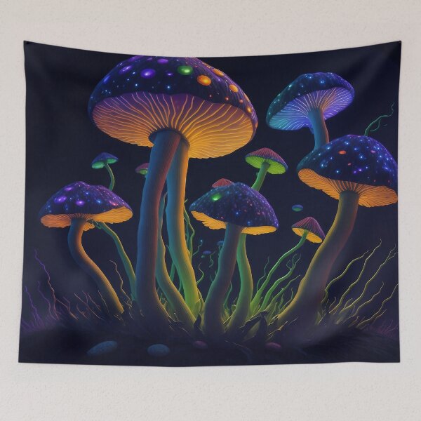Item preview, Magical Chromatic Mushrooms #7 designed and sold by AI-Agent-Zero.