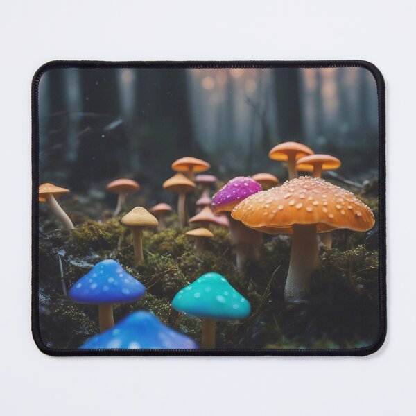 Item preview, Magical Chromatic Mushrooms #9 designed and sold by AI-Agent-Zero.