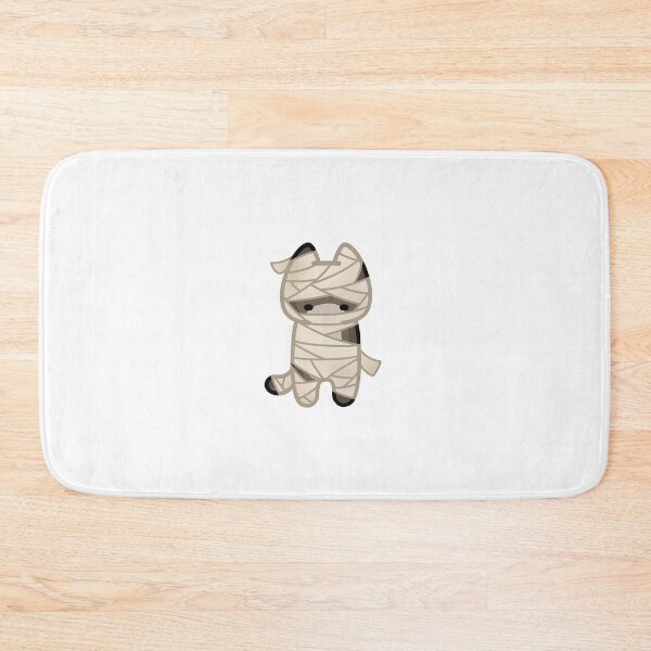 Item preview, Brown Halloween Mummy Cat designed and sold by CoffeeCatsCafe.