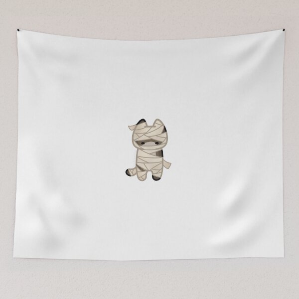 Item preview, Brown Halloween Mummy Cat designed and sold by CoffeeCatsCafe.