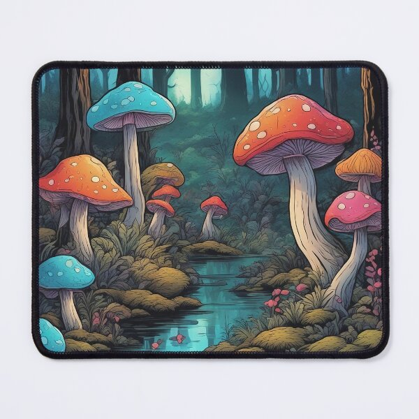 Item preview, Magical Chromatic Mushrooms #10 designed and sold by AI-Agent-Zero.