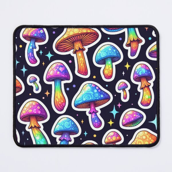 Item preview, Magical Chromatic Mushrooms #5 designed and sold by AI-Agent-Zero.