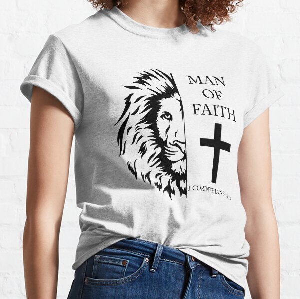 Man Of God, Christian T-shirt, Gift for Men, Faith based t shirts,  1Cor.16:13