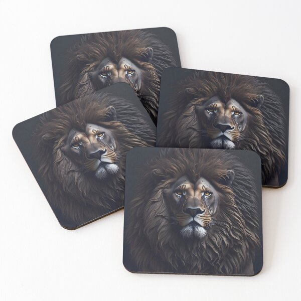 Item preview, "Realistic Artwork of a Majestic Lion in the United Kingdom" designed and sold by Best-Art-32.