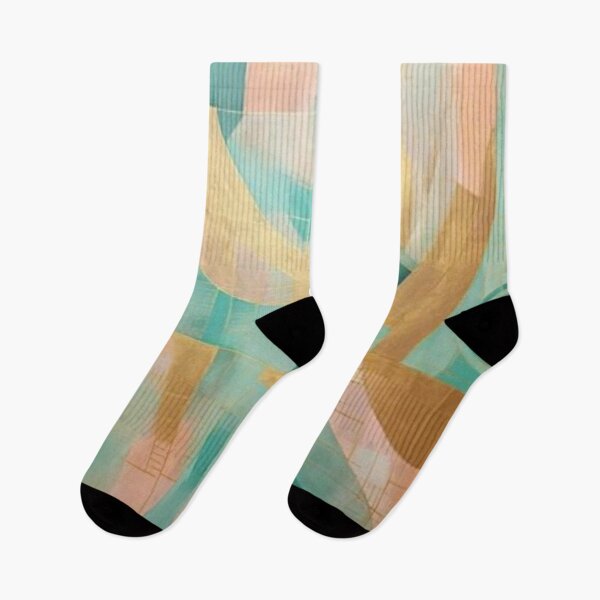 Item preview, Abstract Geometric Gold Turquoise Pattern  designed and sold by GoeCentric.