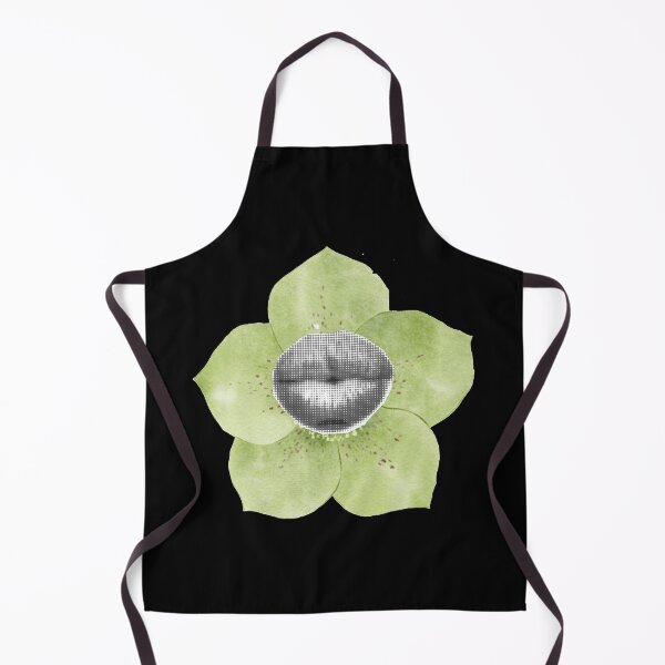 Item preview, lips collage green flower designed and sold by BrodloeRoepe.