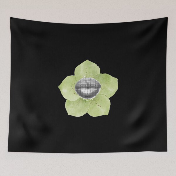 Item preview, lips collage green flower designed and sold by BrodloeRoepe.
