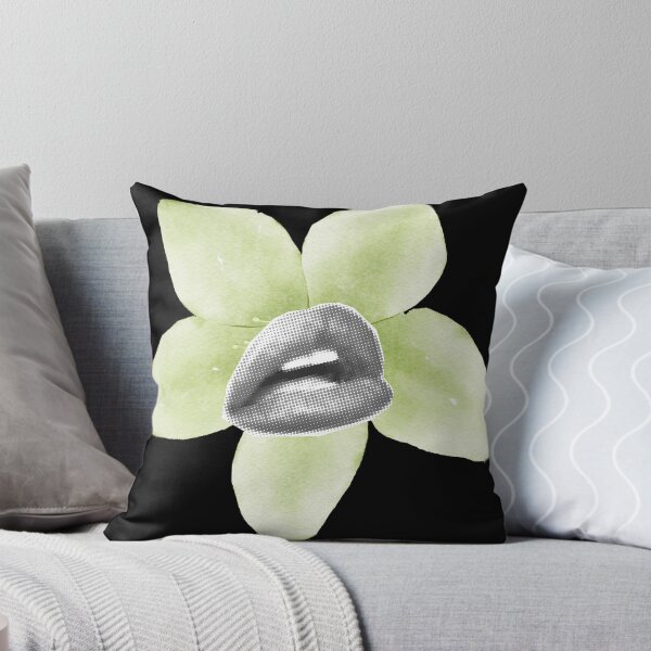 Item preview, lips collage green flower designed and sold by BrodloeRoepe.