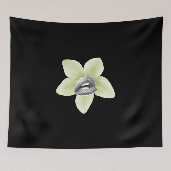 Item preview, lips collage green flower designed and sold by BrodloeRoepe.