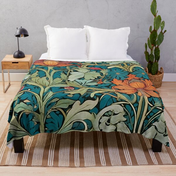 Item preview, Winter Blooms in William Morris Style designed and sold by Tamas Das.