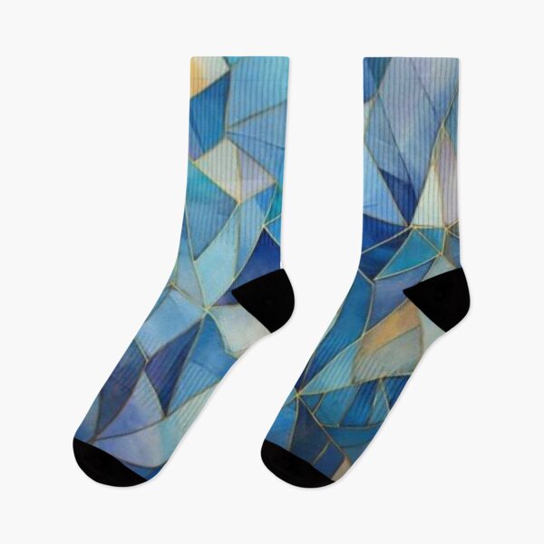 Item preview, Shades of Blues Geometric Abstract Pattern designed and sold by GoeCentric.