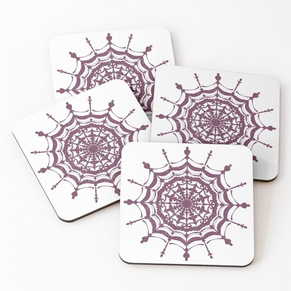 Item preview, Victorian Lace Spider Web Mandala - Snow + Beet designed and sold by Irene Estelle.
