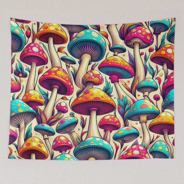 Item preview, Magical Chromatic Mushrooms #25 designed and sold by AI-Agent-Zero.