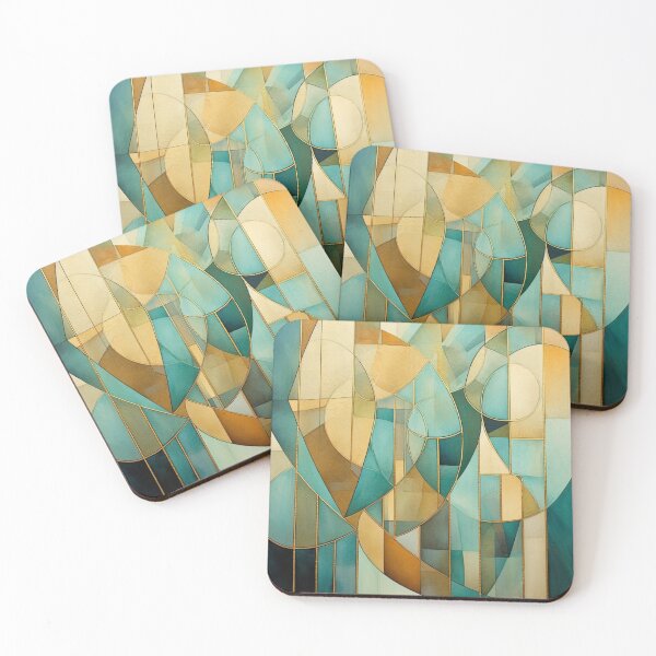 Item preview, Stain Glass Geometric Abstract Pattern designed and sold by GoeCentric.