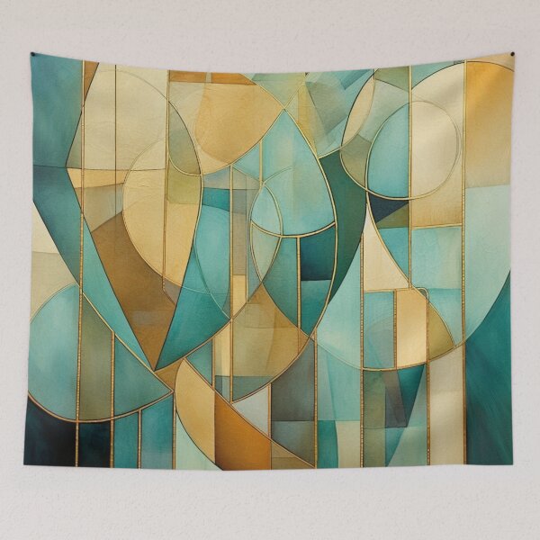 Item preview, Stain Glass Geometric Abstract Pattern designed and sold by GoeCentric.