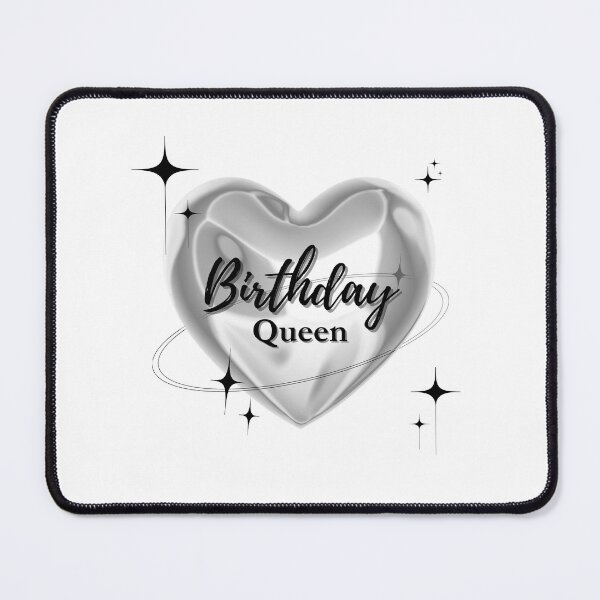 Item preview,  Birthday Queen squad Girl party black heart balloon y2k 90s designed and sold by TNwandesignart.