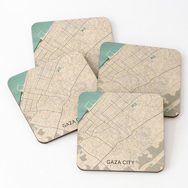 Item preview, Gaza City Map of Palestine  - Vintage designed and sold by deMAP.