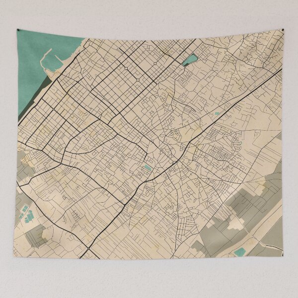 Item preview, Gaza City Map of Palestine  - Vintage designed and sold by deMAP.