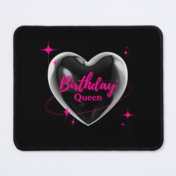 Item preview, Birthday Queen squad Girl party pink heart balloon y2k 90s designed and sold by TNwandesignart.