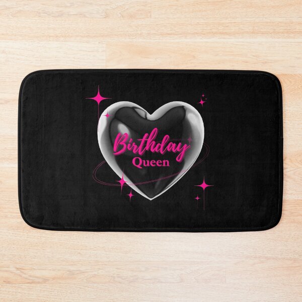 Item preview, Birthday Queen squad Girl party pink heart balloon y2k 90s designed and sold by TNwandesignart.