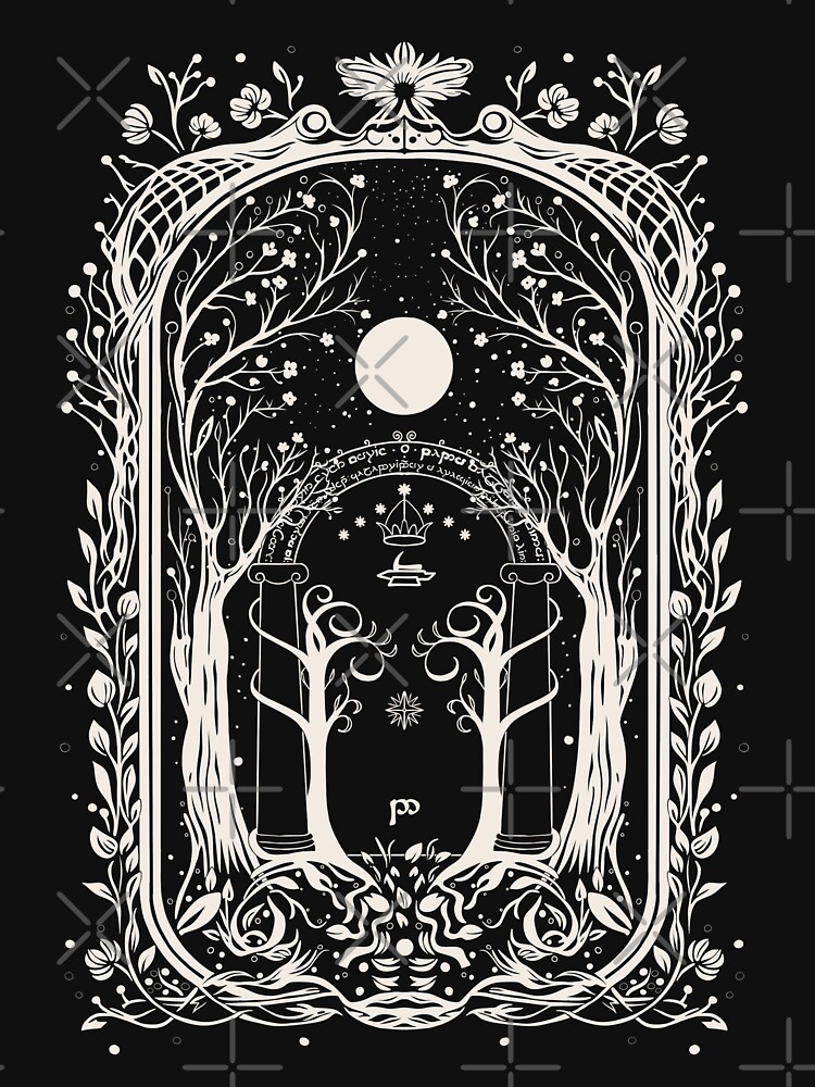 Thumbnail 7 of 7, Classic T-Shirt, Fantasy Gate to Moria designed and sold by daianaart.