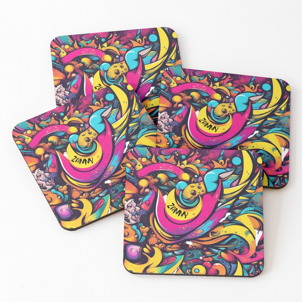 Item preview, Coasters (Set of 4) designed and sold by ZanyFits.