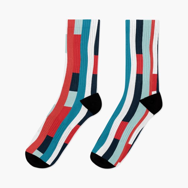 Item preview, Minimalist Elegance Red, Blue, and White Stripes designed and sold by 89BLACK.