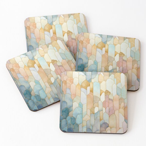 Item preview, Pastel Stain Glass Geometric Abstract Pattern designed and sold by GoeCentric.