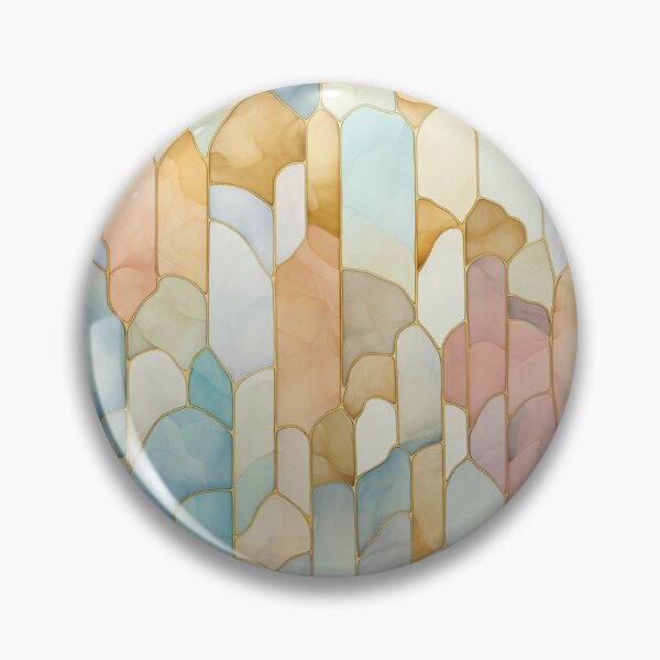 Item preview, Pastel Stain Glass Geometric Abstract Pattern designed and sold by GoeCentric.