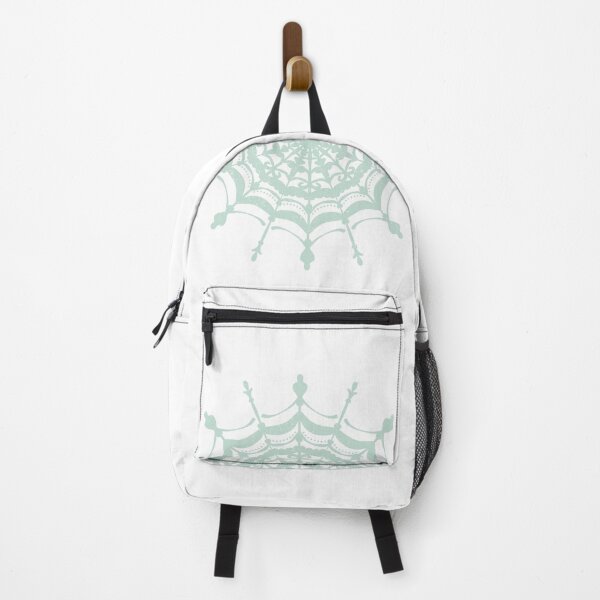 Item preview, Victorian Lace Spider Web Mandala - Snow + Mint designed and sold by Irene Estelle.