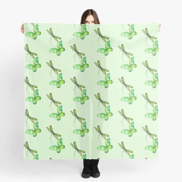 Item preview, Dragonfly and Butterfly on Green designed and sold by Linda Callaghan.