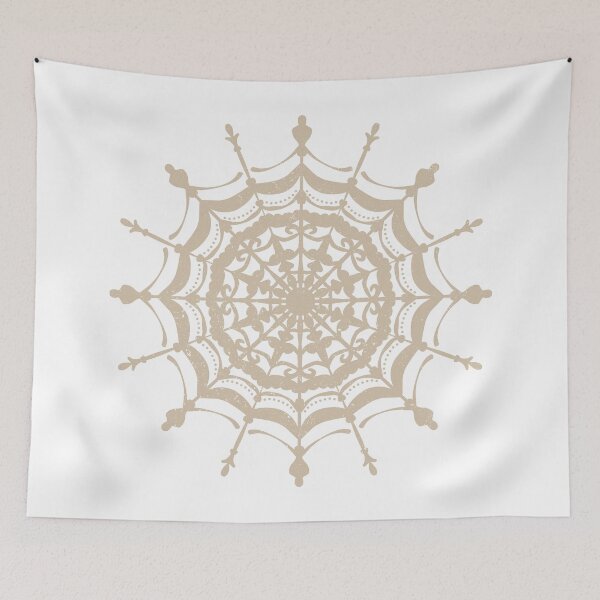 Item preview, Victorian Lace Spider Web Mandala - Snow + Dove designed and sold by Irene Estelle.