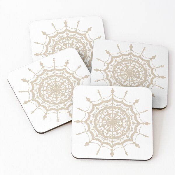 Item preview, Victorian Lace Spider Web Mandala - Snow + Dove designed and sold by Irene Estelle.