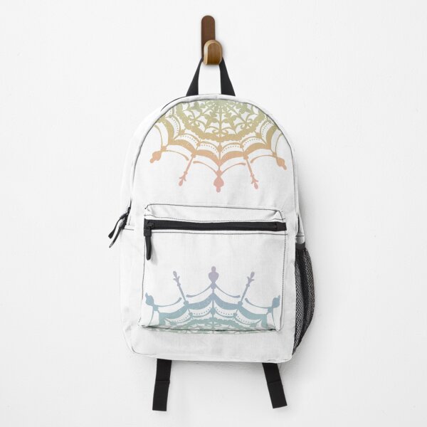 Item preview, Victorian Lace Spider Web Mandala - Snow + Rainbow Sorbet designed and sold by Irene Estelle.