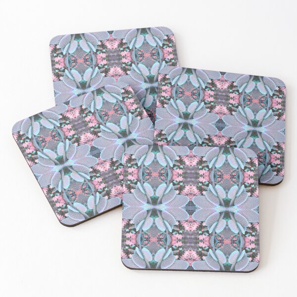 Item preview, Cacti Flowers Photo Pattern Blue designed and sold by vallisrowe.