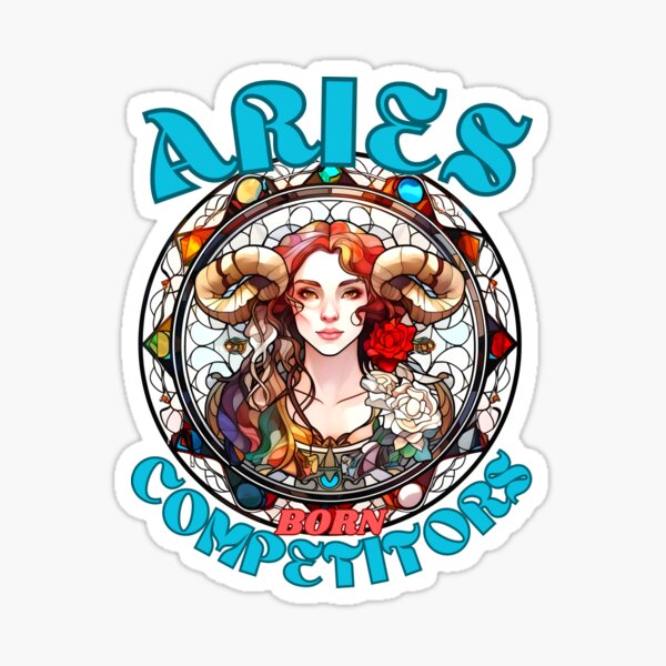 Item preview, Aries: Born Competitors. aries season designed and sold by ZodiacWonders.