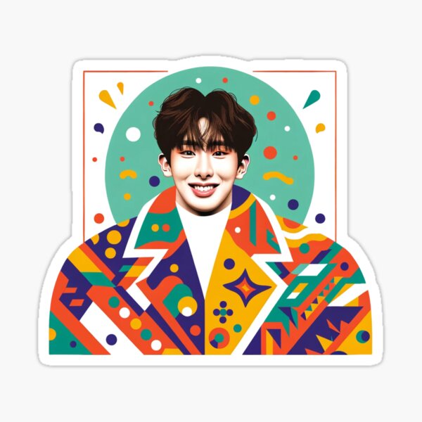 Pure Wonho: Ab-tastic K-Pop Artistry Sticker for Sale by Aryabek